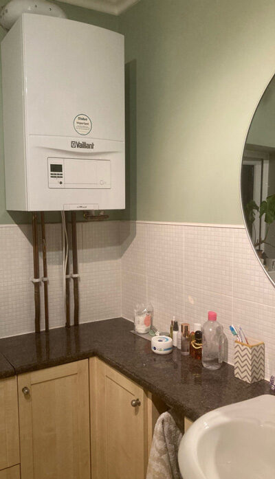 Cv-ketel in de badkamer hangen. Kan dat?