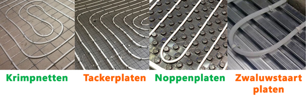 Verschillende soorten vloerverwarming voor bij natbouw