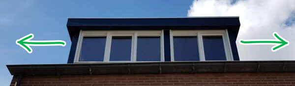 Hoever moet een warmtepomp buitenunit van de erfgrens geplaatst worden op de dakkapel